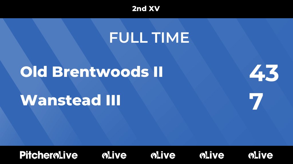 FULL TIME: Old Brentwoods II 43 - 7 Wanstead III
#OLDWAN #Pitchero
obrfc.org/teams/51163/ma…