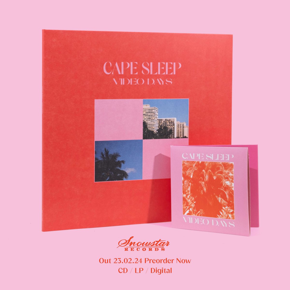 ‘Video Days’ is out on Feb 23rd and available to preorder now!
linktr.ee/capesleep to read more about the album and take a look at the luxurious gatefold packaging we have for both LP and CD formats with beautiful artwork by <a href="/NickLiefhebber/">Nick Liefhebber</a> feat. 📸’s by Kazunari Isshiki.