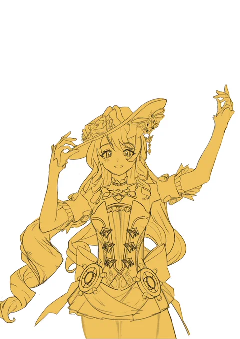 俺の描いてるナヴィアがあまりにも可愛すぎて死ぬかもしれんどうしよ