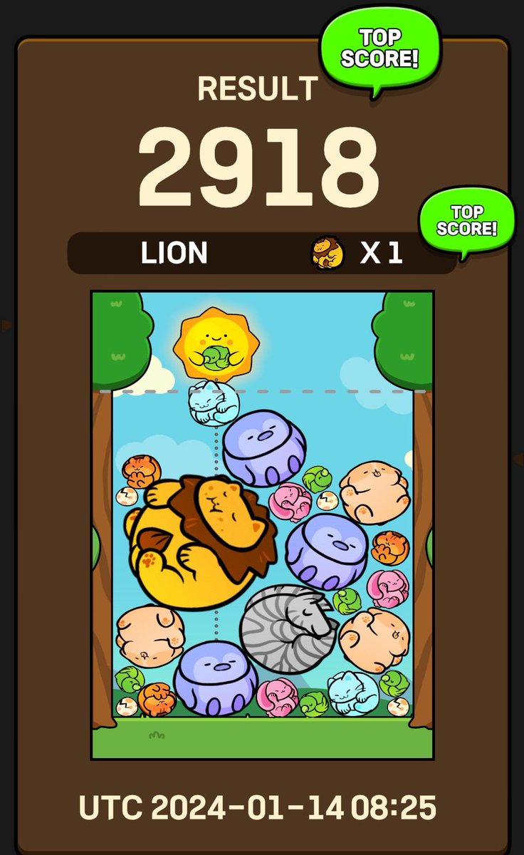 0xSkadi's tweet photo. This challenge from @gomblegames  was pretty fun yet challenging.🦁

Great way to get user participation for the ongoing season 1 airdrop. 🫡

#GombleGames #MergeLion #Airdrop https://t.co/UvNBvAH1I4