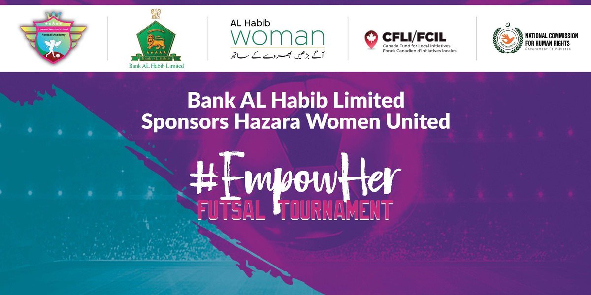 Thanks to <a href="/BAHLOfficial/">Bank AL Habib Limited</a> for Sponsoring us to #Empower the female Football Players in Balochistan.
<a href="/nchrofficial/">National Commission for Human Rights</a>