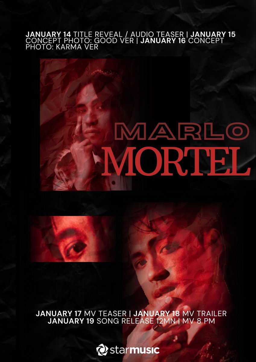 StarMusicPH's tweet photo. Marlo Mortel is back with his comeback single. Find out the title later at 7PM🔥
@marlo_mortel @starmagicphils
#MarloMortel #ComebackSingle #StarMusicPH https://t.co/owHUBURnYM