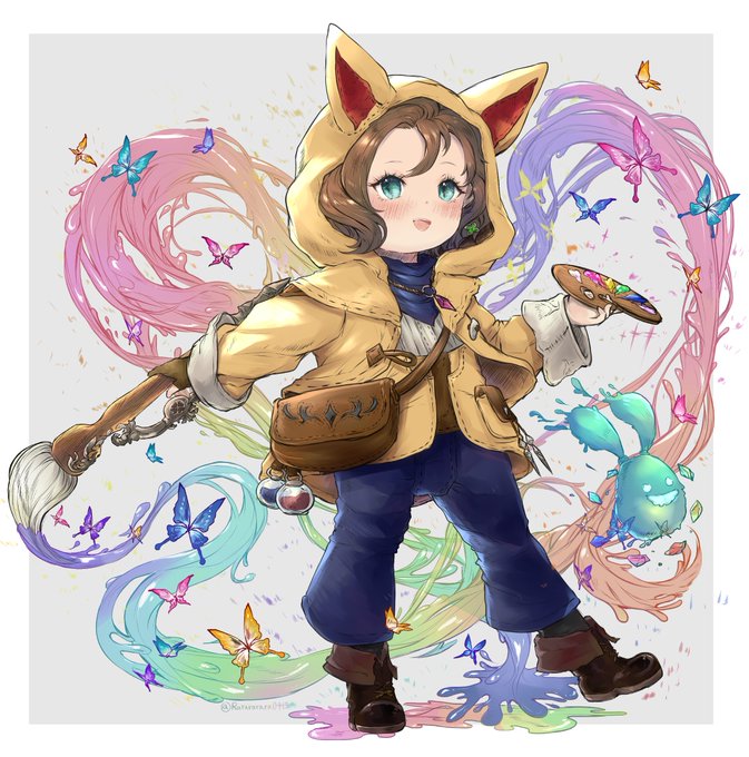 「boots yellow coat」 illustration images(Latest)