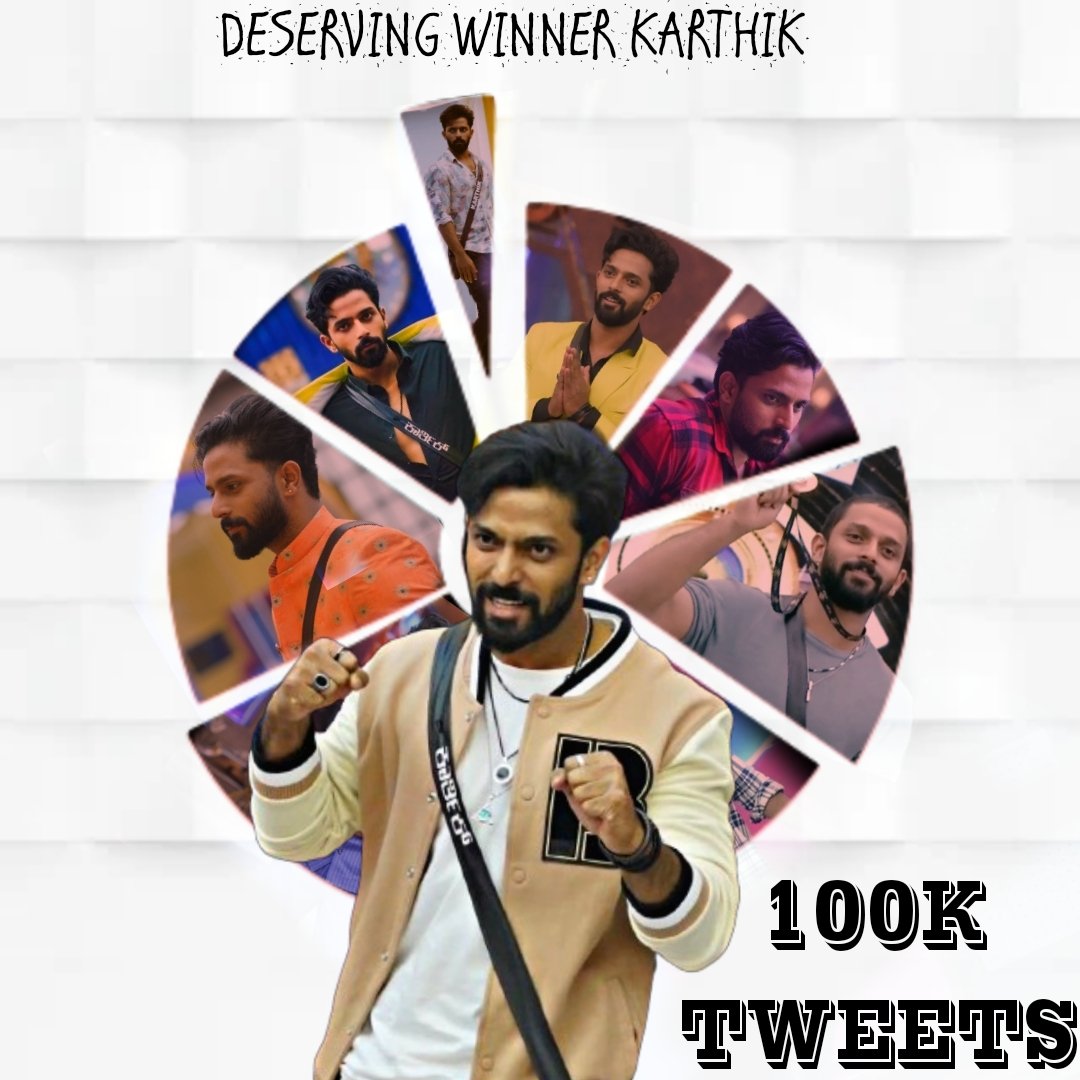 KarthikM_Trends's tweet photo. Massive 100K Done and dusted💥

Creating untouchable records in the history of Biggboss Kannada🔥

DESERVING WINNER KARTHIK

#KarthikMahesh #BBK10 https://t.co/7PnyXJ433Y