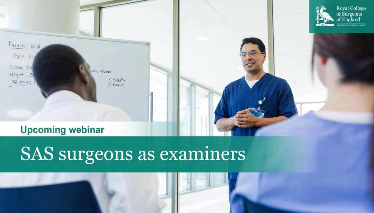 RCSnews's tweet photo. SAS doctors, this webinar is for you. 🌟

Curious about the examiner role and pathway? Join SAS Forum Chair @shekar_vinita for an informative discussion at 6.30pm on 16 January.

Secure your spot: https://t.co/FVtjTU63yh https://t.co/84mewlEEoj