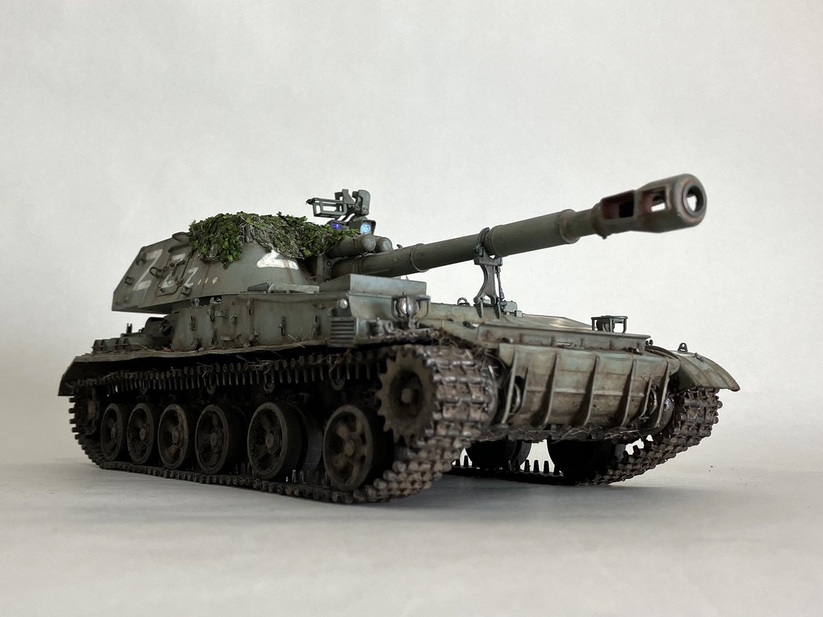 nekomanmaok's tweet photo. 2S3くんでけた。
#戦車模型 #scalemodels #模型戦車道 #2S3 #TRUMPETERMODELS #今月作ったプラモ晒そうぜ https://t.co/8k0Qo8QQO6