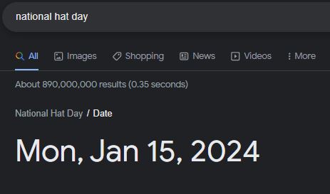 $WIF in prep for national hat day Monday, Jan 15🤠