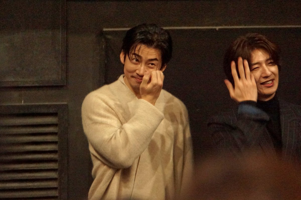 240113🩵 CGV왕십리 7관 16:55 종영 무대인사 카메라가 꾸져서 몇장 못건짐.ㅠ 독사진 중엔 유일하게 건진게 자유의 태쁘상🩵 #CGV #지오디마스터피스더...