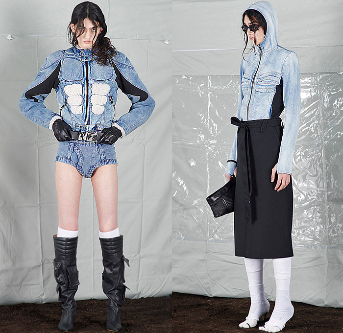 FashionWeekDJO's tweet image. denimjeansobserver.com/mag/2024/01/11… Natasha Zinko 2024 Pre-Fall Autumn Womens Collection #NatashaZinko #PreFall2024 #PreFall24 #denim #jeans #underwear #undies #briefs #anatomy #muscles #denimjacket #jeanjacket #biker #abs #abdominals #boots #cargoboots #pockets #hoodie #sweatshirt #handbag