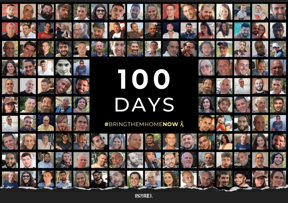 100 days in darkness 100 days without their loved ones 100 days in unimaginable pain Every day is an eternity. #BringThemAllHomeNow 🎗️