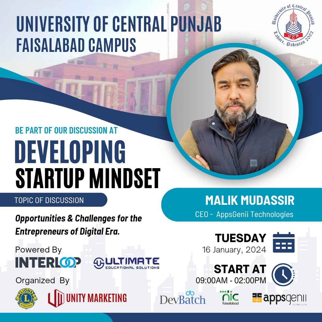 Mazhar Hayat (@officiallyhayat) on Twitter photo Introducing Speakers of our Keynote Session.
Malik Mudassir <a href="/TechGuyfromPK/">Malik Mudassir</a>
For "Developing Startup Mindset: Opportunities & Challenges for the Entrepreneurs of Digital Era."
Special Thanks to Sir <a href="/MusadaqZ/">Musadaq Zulqarnain</a> & <a href="/UmarShahzadAsh2/">Umar Shahzad Ashraf</a> for making it possible.
<a href="/nadeemhaque/">Nadeem Haque</a> <a href="/umarsaif/">Umar Saif</a> Introducing Speakers of our Keynote Session.
Malik Mudassir <a href="/TechGuyfromPK/">Malik Mudassir</a>
For "Developing Startup Mindset: Opportunities & Challenges for the Entrepreneurs of Digital Era."
Special Thanks to Sir <a href="/MusadaqZ/">Musadaq Zulqarnain</a> & <a href="/UmarShahzadAsh2/">Umar Shahzad Ashraf</a> for making it possible.
<a href="/nadeemhaque/">Nadeem Haque</a> <a href="/umarsaif/">Umar Saif</a>