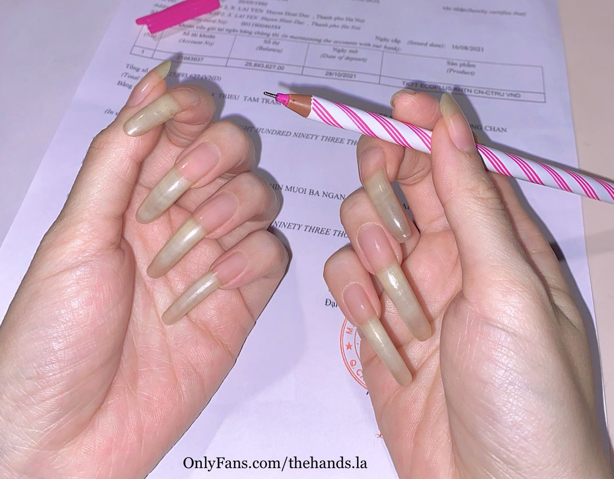 thehandsla's tweet photo. My nails play with pen 🖊️
Full video link is nearly 4 mins: https://t.co/tZoQxlsMb7
#longnaturalnails #longnails #naturalnails #realnails #naturallongnails #nailsphoto #barenails #nakednails #squarenails #squarednails #hand #hands #handmodel #nailmodel #claws #clawsout https://t.co/ERPnJQeHWA