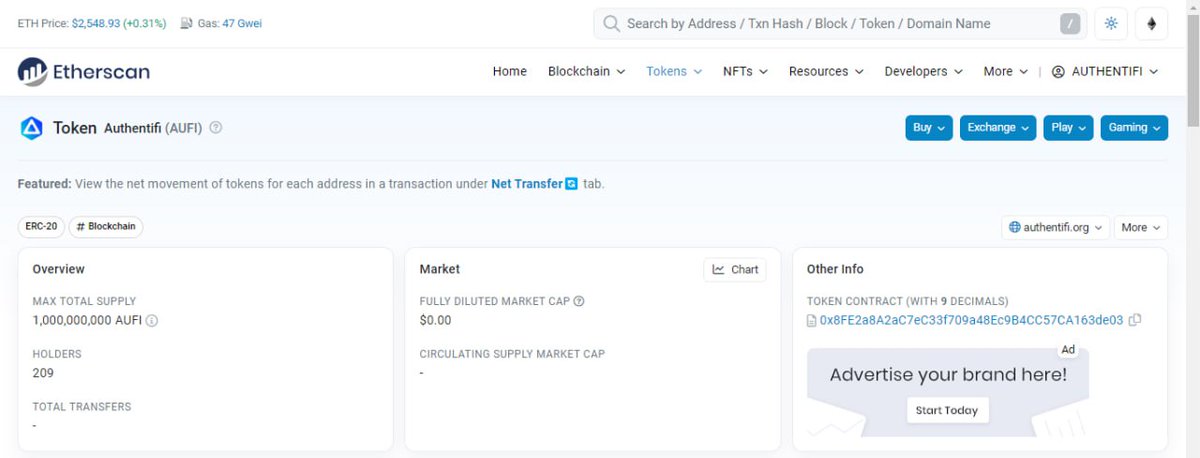 Authentifi tweet media