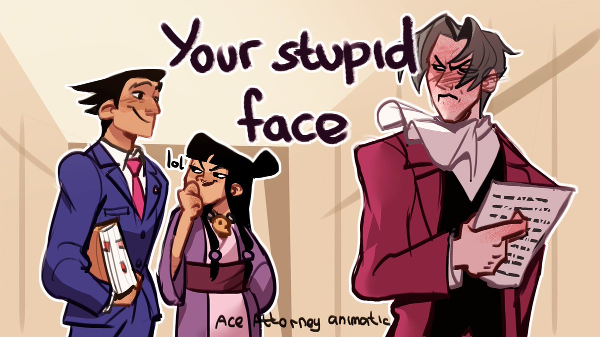Hiii....
I made another really long ace attorney animatic so pls watch it!
youtu.be/NqE2S7WSgCc