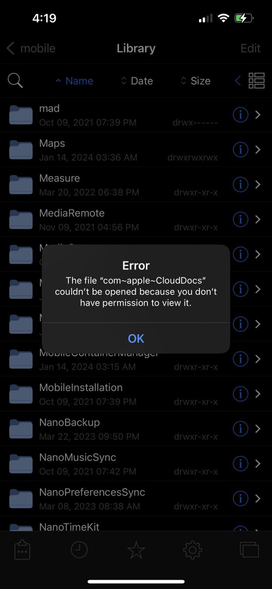 Just noticed com~apple~CloudDocs is completely missing after bookmarking it and accessing it often the last few weeks and also The MobileDocuments folder in /var/mobile/Library wh...
reddit.com/r/jailbreak/co…
