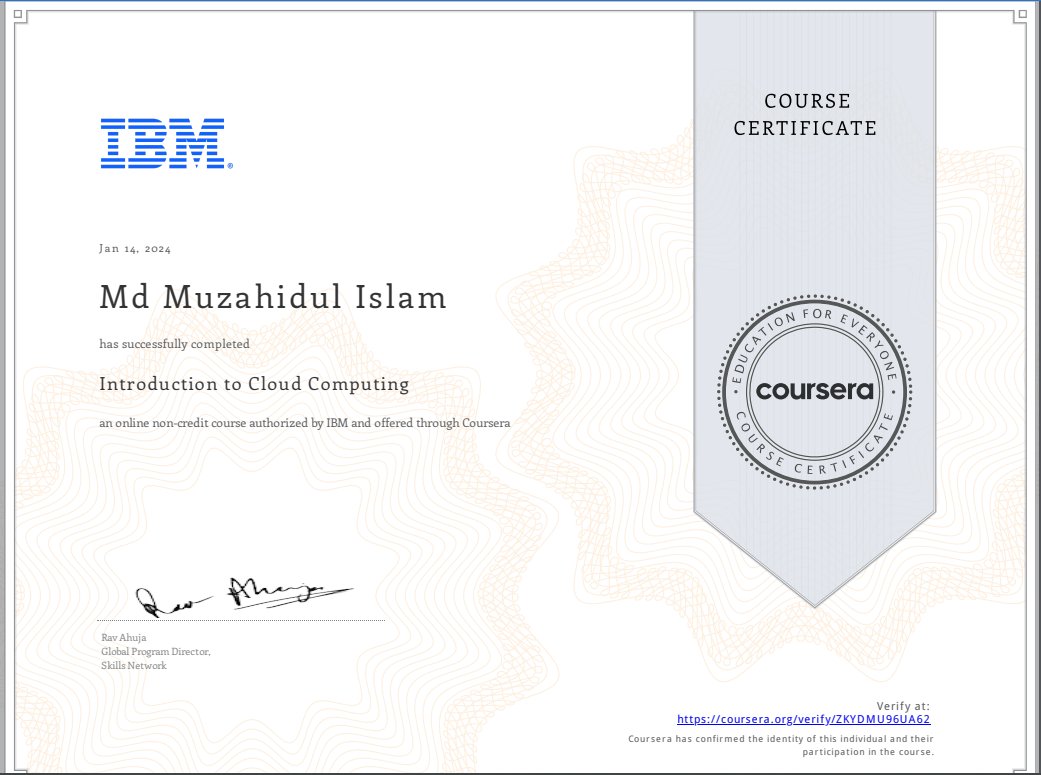 root_life28's tweet photo. I have completed the Introduction to Cloud Computing course by IBM and obtained a certificate to showcase my achievement. Please take a look at it.
https://t.co/ImmYRqmvX8 https://t.co/oRP0YqKM5X