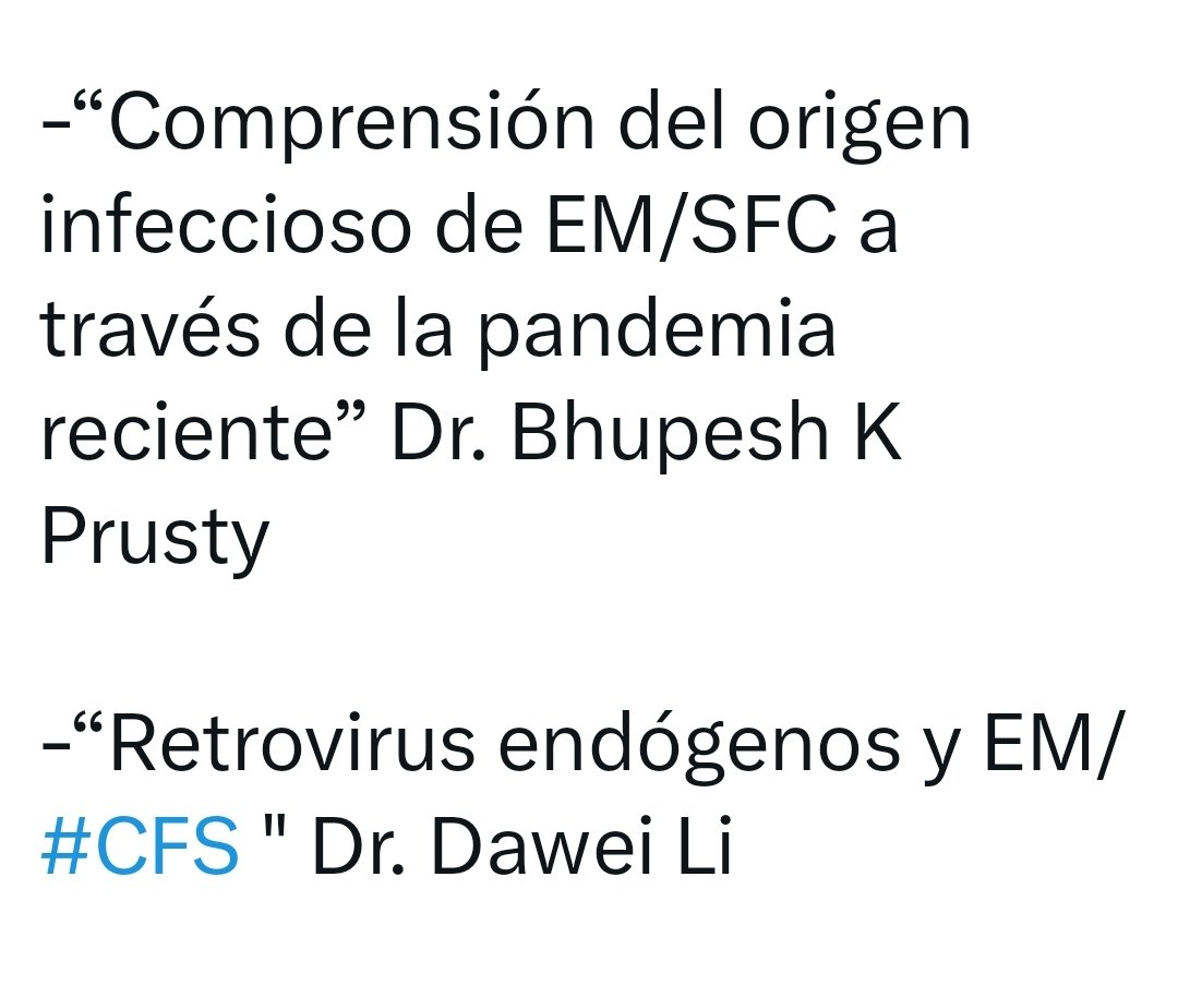 #EncefalomielitisMiálgica
#SindromeDeFatigaCrónica
#MECFS #EMsfc #infección #VirusEndógenos