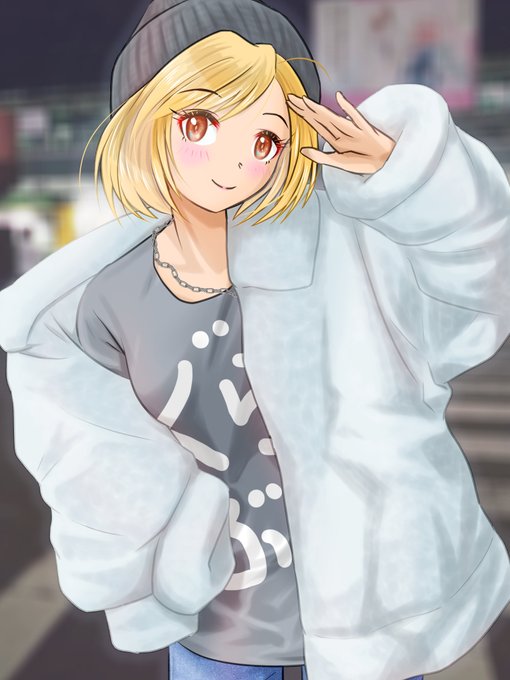 「blonde hair salute」 illustration images(Latest)