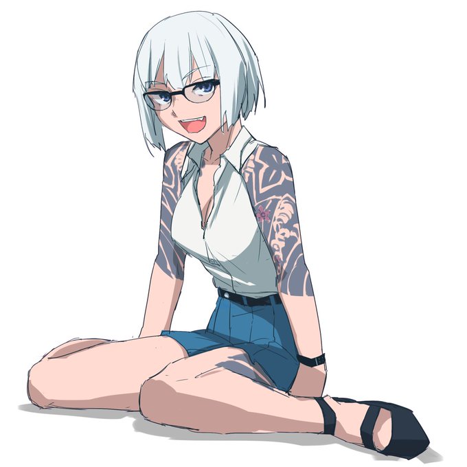 ZetC-OCさんのファンアートのお達しがでたぞ!描くぞ!入れ墨むずすぎたぞ!笹浪ちゃんかわいいぞ!! 