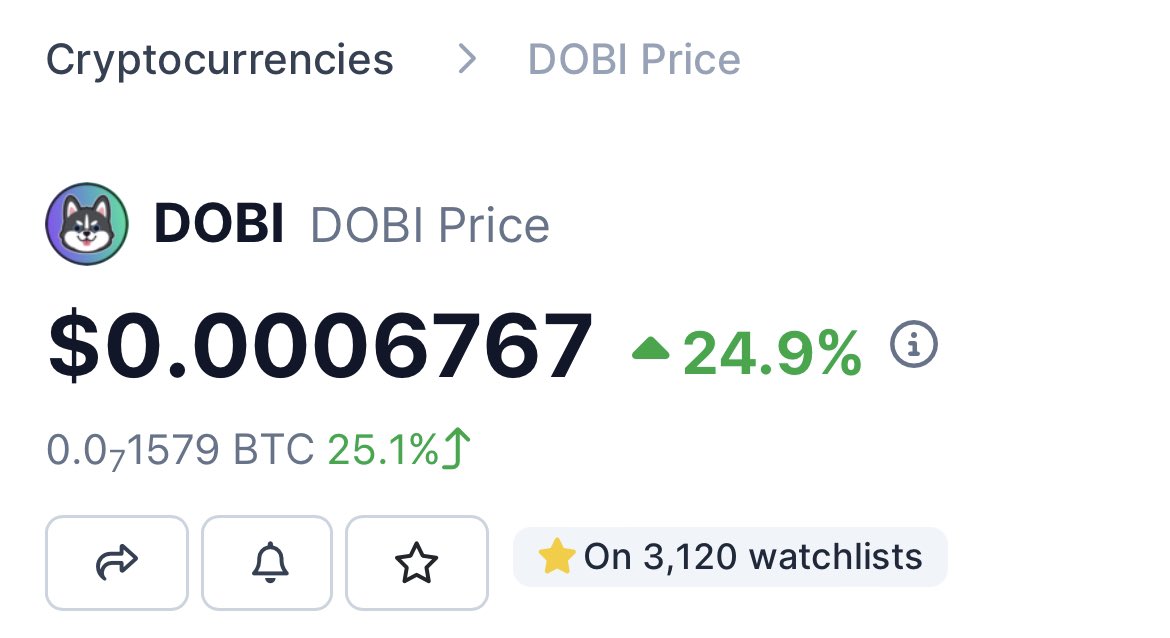 CryptoMafia420's tweet photo. Giving away $500 in $DOBI 🐶

Drop your $SOL wallet, RT &amp; follow 🔔

~ 24 hours ⏰ https://t.co/o4Gt34dGIW