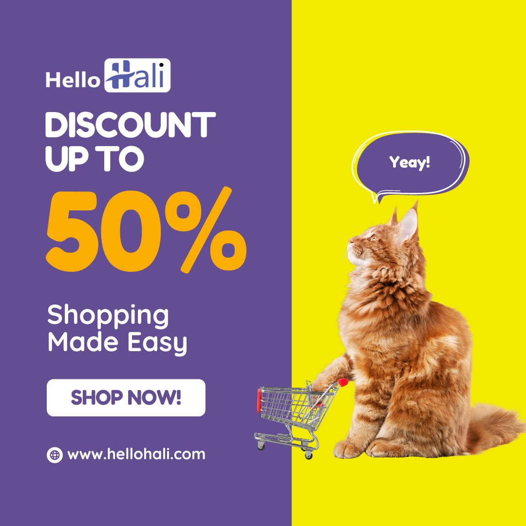 Get ready for a speedy surprise! Enjoy lightning-fast home delivery plus up to 50% off. Shop now at Hello Hali for quick thrills and unbeatable deals!

𝗦𝗵𝗼𝗽 𝗡𝗼𝘄: 🌐hellohali.com

 #HelloHali #shopping #bhfyp #onlineshop #onlineshopping #shop