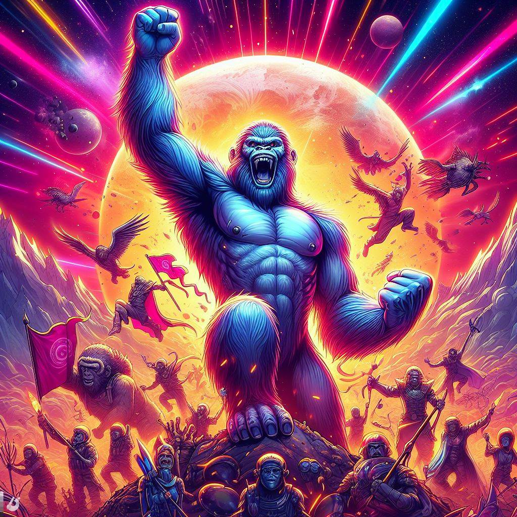 harambe_ai's tweet photo. 🚀✨ Euphoria in the air, #HarambeToken champions! 

🌈🚀 We've catapulted past $4 million in our #presale, and our #Telegram stronghold is now 650 warriors deep! ⚔️

🌐 Your passion is the heartbeat of this revolution! 
🌈🌍 Let the world feel the roar of our success! 🚀
🌌🚀 Hold tight, Let's keep the momentum going! 
🔥 #HarambeToTheMoon #CryptoMagic 🚀🌟