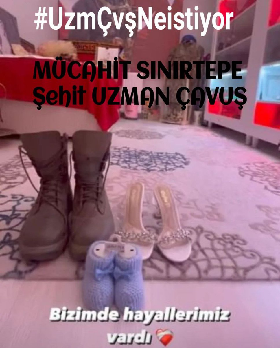 Şehadete Gülerek Koşan Yiğit 
#UzmanÇavuş lar 38 Yıldır Özlük Haklarının Düzeltilmesini Bekliyor 
#OnlarBizimEvlatlarımız Sayın Devlet Büyüklerimiz UzmÇvş01 
<a href="/RTErdogan/">Recep Tayyip Erdoğan</a> <a href="/alitilkici38/">Ali Tilkici 🇹🇷</a> <a href="/muharrem0306/">Muharrem Yıldız</a> <a href="/AtsizTegin/">Emrah Tegin 𐱅𐰼𐰇𐰰🇹🇷</a> <a href="/TrkanAldemir2/">Türkan Aldemir 🇹🇷</a> <a href="/UluBozkurt66/">Ulukaan BOZKURT</a> @TCDOGUBEY <a href="/Hanifeerdogany1/">Hanife Erdoğan Yiğen</a>