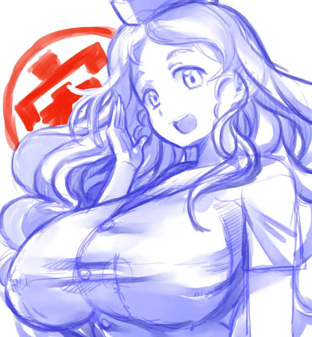さ、砂部さん色紙下描き。 今回はたい焼き屋さん。