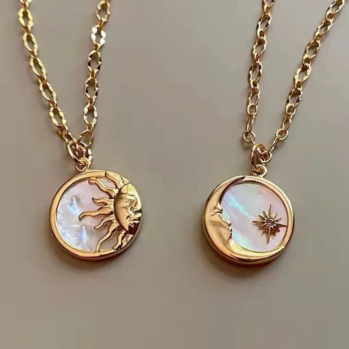 sun & moon necklaces