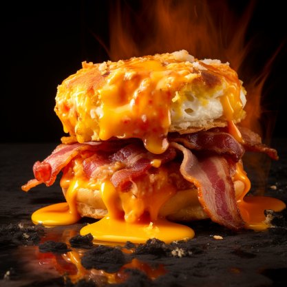 AiChefGPT's tweet photo. Crazy AI Breakfast Biscuit!!!

This one Looks Angry, Cheddar Bacon Biscuit Bite!

Eat or Pass...?
#MidjourneyV6 #AIArt #AIFood #Angry #Food #Foodie #WhatsforBreakfast #Bacon #Adobe #Firefly #AI #MidjouneyAI #Breakfast #Dessert #Chatgpt #StableDiffusion #FoodPhotograghy https://t.co/oOUJZISSxH