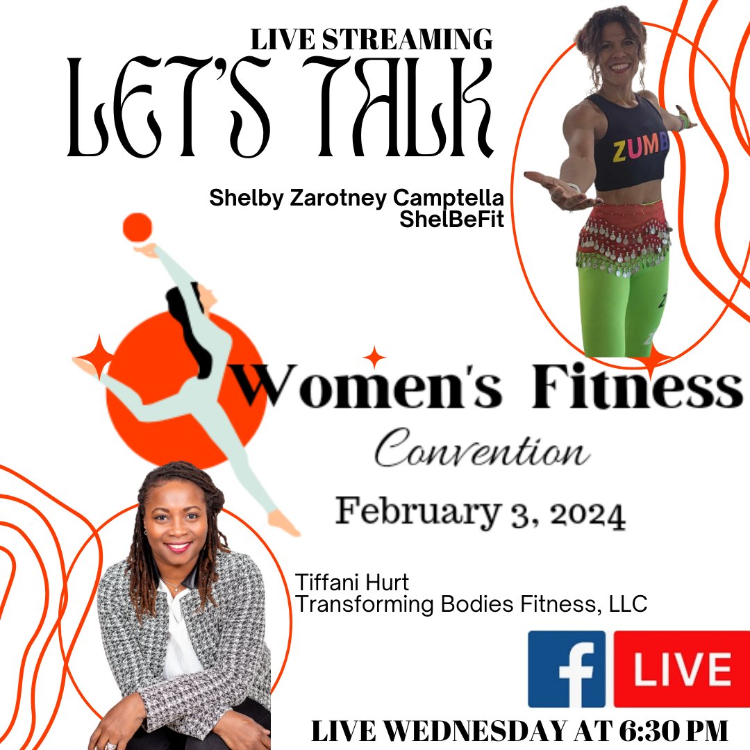 Purpose15025's tweet image. Join us Wednesday 6:30pm, Facebook Live talking about ALL THINGS Women's Fitness Convention 2024