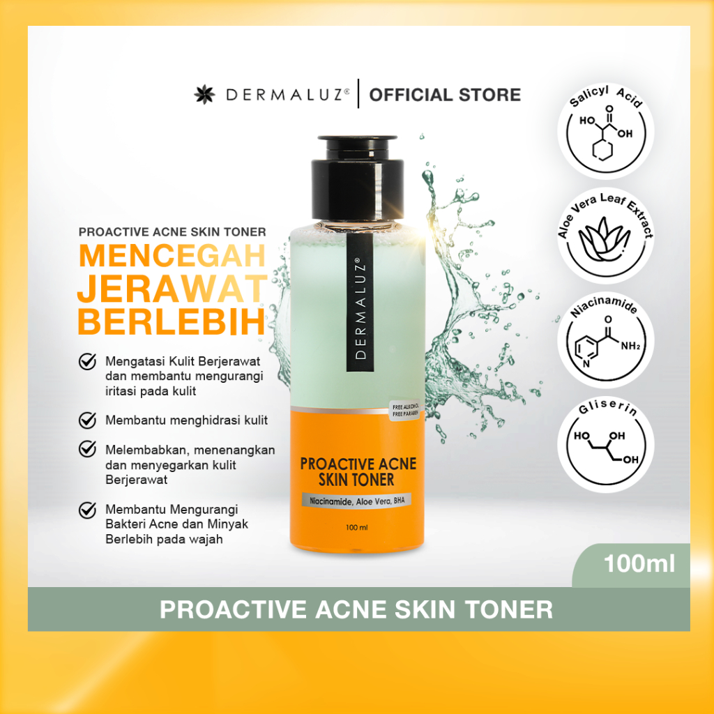 DermaluzInfo's tweet image. ProActive Acne Skin Toner dari DERMALUZ bukan hanya sekadar toner biasa! 🍃 Mengandung Salicylic Acid untuk membersihkan kulit dan Niacinamide untuk mengendalikan minyak. Kulit segar dan terawat setiap hari! 💆‍♀️🌿 #DERMALUZSecrets #TonerMagic #FreshSkin
shopee.co.id/DERMALUZ-ProAc…