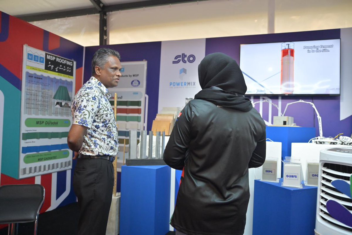 adamazim's tweet photo. Warm Congratulations to the President and Management of @MNACI_Maldives for hosting the largest Construction indusrty event “Build Expo”. Was happy to witness the finest products and services available in the Maldives. I would reccommend all who are looking for building, construction products and services to visit Build Expo event currently going on at Central Park, Hulhumale from 11th - 15th Jan.