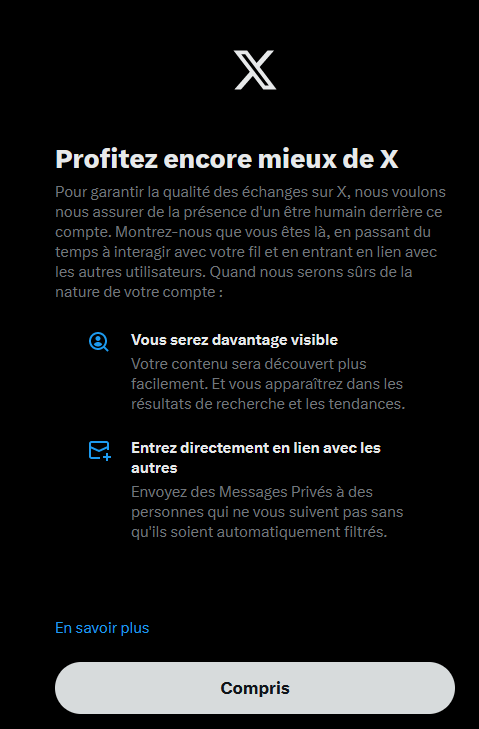 "hé, on trouve que vous n’interagissez pas assez. Postez plus ou on réduit votre visibilité."

Ouaip... Ben c'est pas comme ça que je vais être plus intéressé pour poster, surtout que le but de ce compte n'est pas de partager ma vie...

#ViedeViedauteur