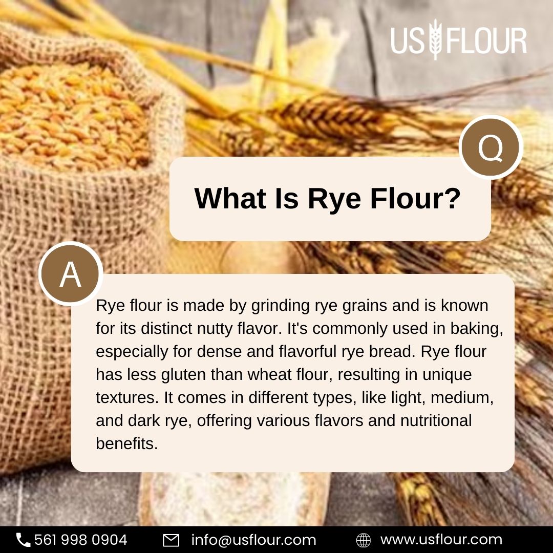 US_Flour's tweet image. Rye flour is made by grinding rye grains and is known for its distinct nutty flavor. It's commonly used in baking, especially for dense and flavorful rye bread. 

usflour.com

#VitalWheatGlutenFlour #OrganicFlour #RyeFlour
#FlourSupplier #BakingEssentials #HealthyB...