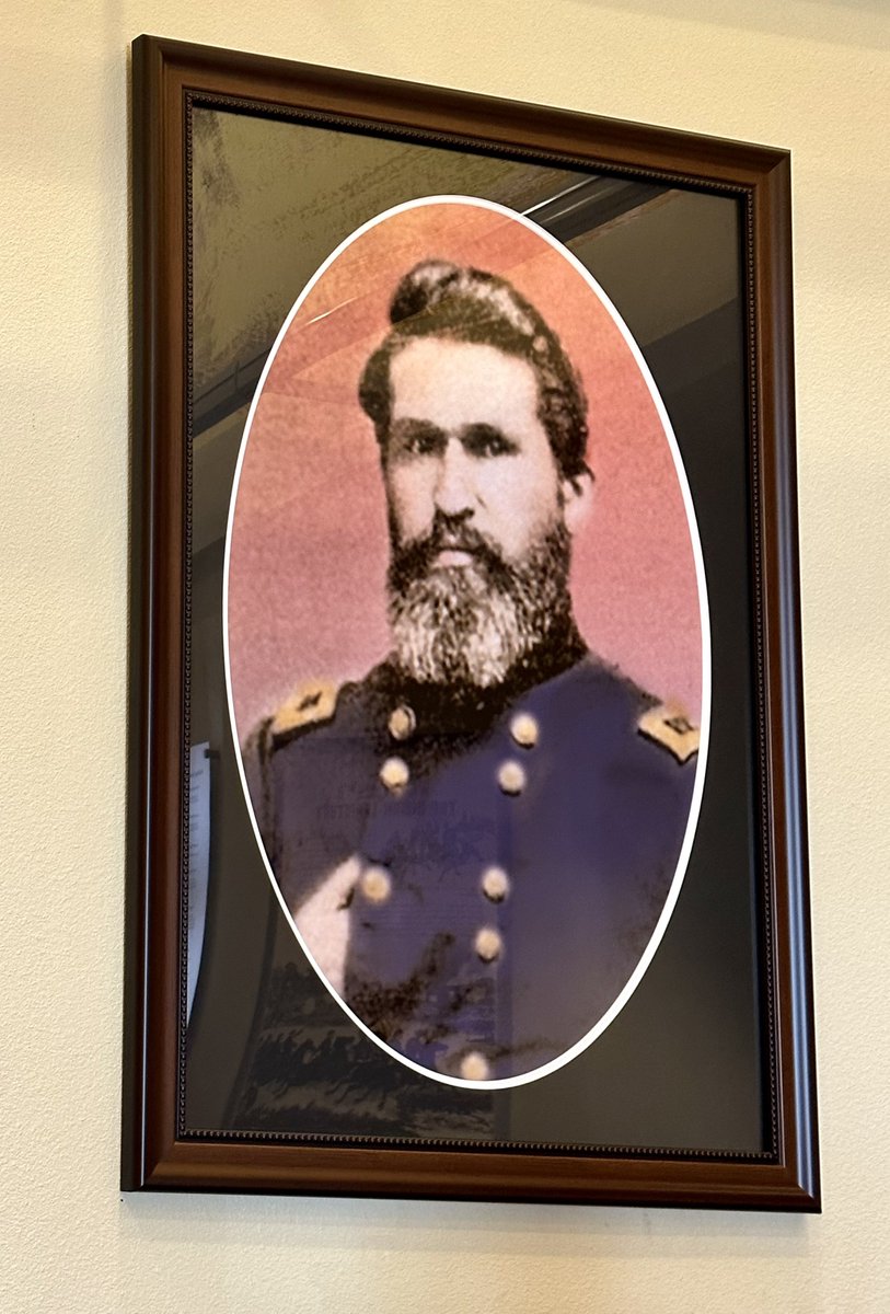 liz_july4th's tweet photo. My 3rd Choice:
General James G. Blunt, US Commander in the Battle of #HoneySprings in #Oklahoma, also served in the Battle of #PrairieGrove in Arkansas.
Since he was an abolitionist, I like to know his thoughts on the Battle of Honey Springs, where white solders were the minority. I like to know his thoughts on Native Americans. I like to know his thoughts about the CW and the Indian Wars. I like to know his thoughts about his demise at the end of his life.
I have not yet been to his burial site in #MountMuncie Cemetery, #Leavenworth #Kansas
Battle of HoneySprings ๐๐๐๐