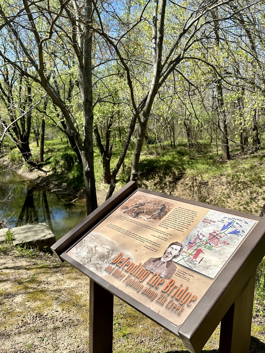 liz_july4th's tweet photo. My 3rd Choice:
General James G. Blunt, US Commander in the Battle of #HoneySprings in #Oklahoma, also served in the Battle of #PrairieGrove in Arkansas.
Since he was an abolitionist, I like to know his thoughts on the Battle of Honey Springs, where white solders were the minority. I like to know his thoughts on Native Americans. I like to know his thoughts about the CW and the Indian Wars. I like to know his thoughts about his demise at the end of his life.
I have not yet been to his burial site in #MountMuncie Cemetery, #Leavenworth #Kansas
Battle of HoneySprings ๐๐๐๐