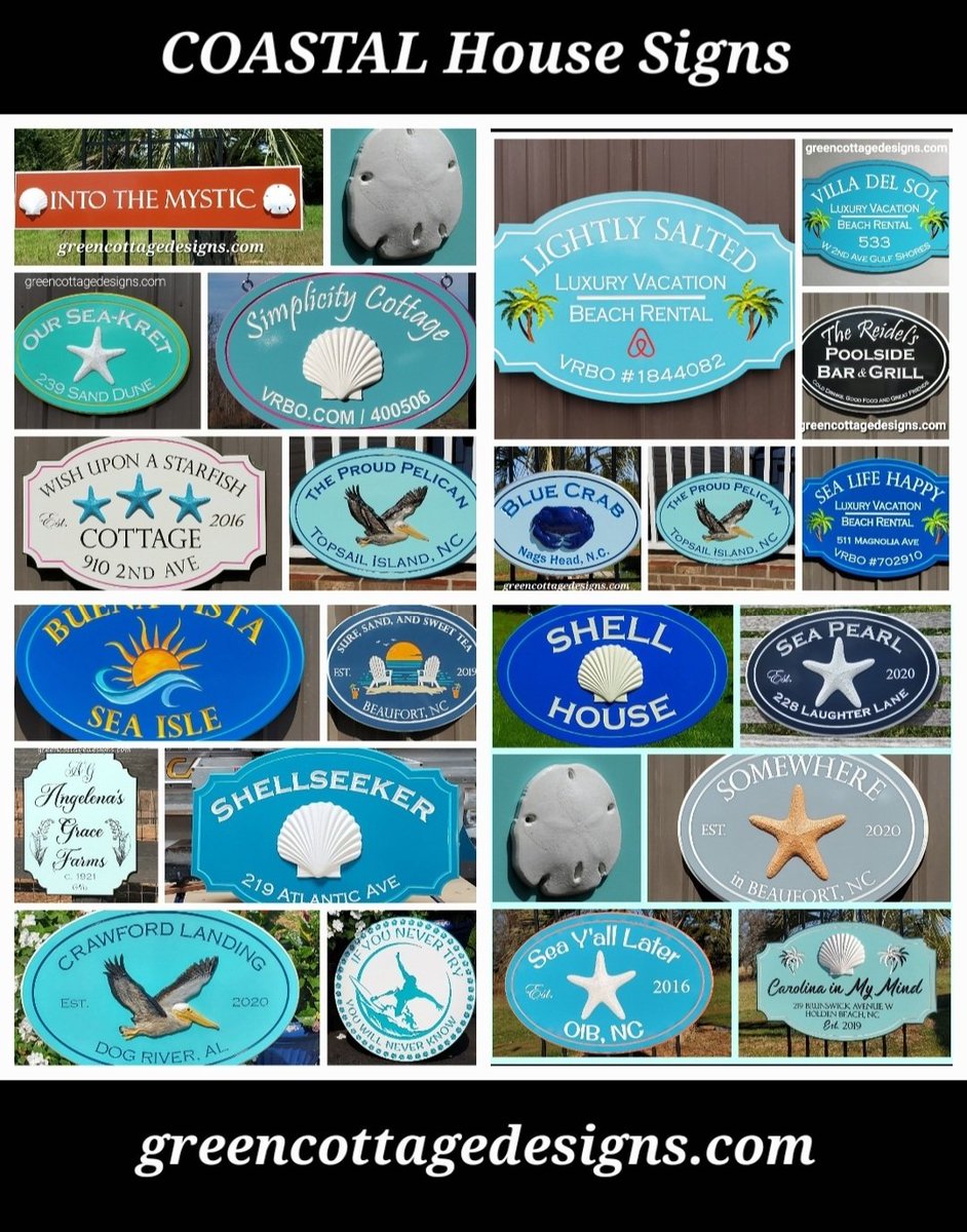 cottage_green's tweet photo. Coastal Beach House Signs by https://t.co/mxWEx0l0jL Renderings Provided #TopsailNC #AvonNC #OuterBanksSigns #BeachHouseSigns #coastalsigns https://t.co/3uyWjVuyi8