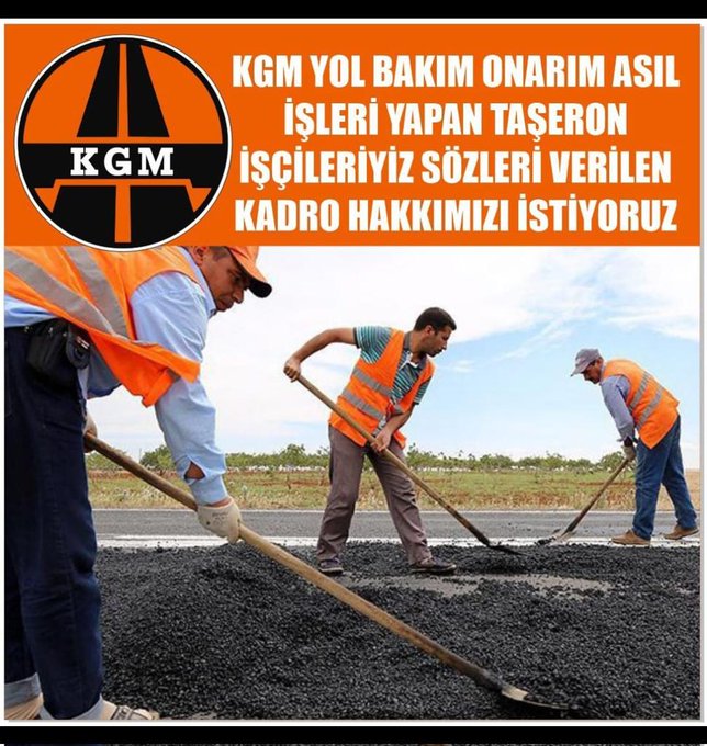 O halde TAŞERON işçiler için yol haritamız ne?