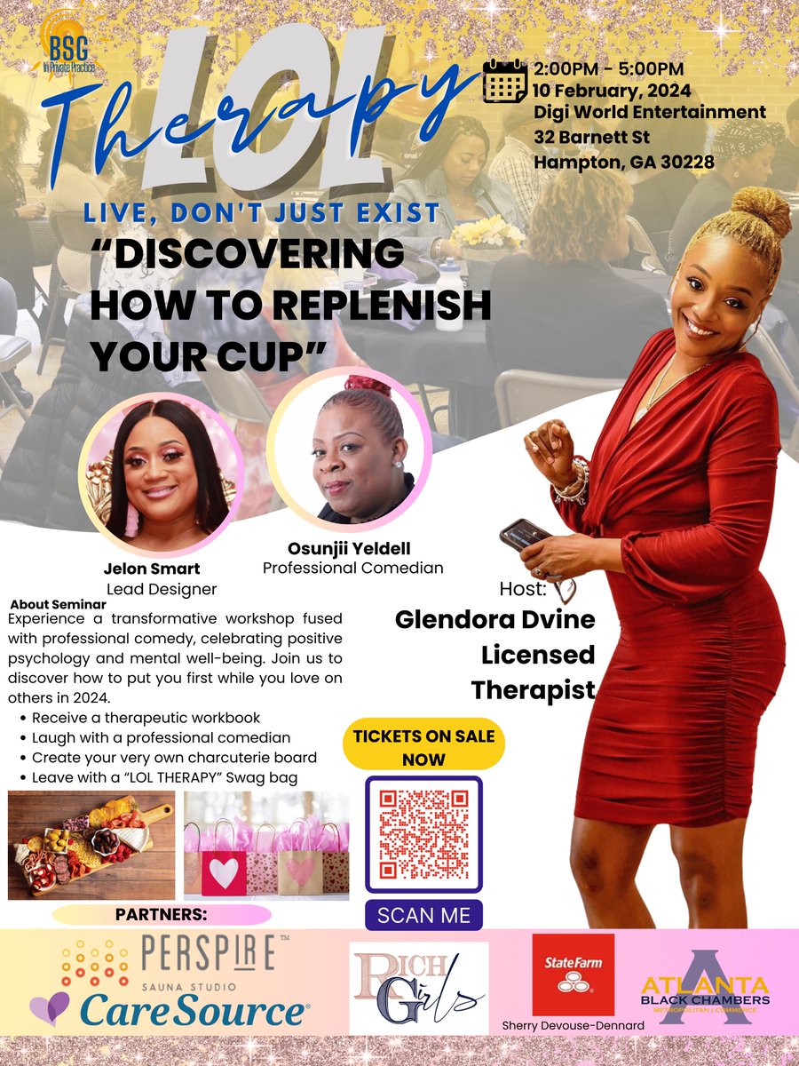 DvineSystemsGA's tweet photo. LOL THERAPY - "Discovering How To Replenish Your Cup"  A therapeutic workshop and comedy show.  https://t.co/ifYXMef521
#comedy #workshop #hamptonga https://t.co/Wv1s80vQYl