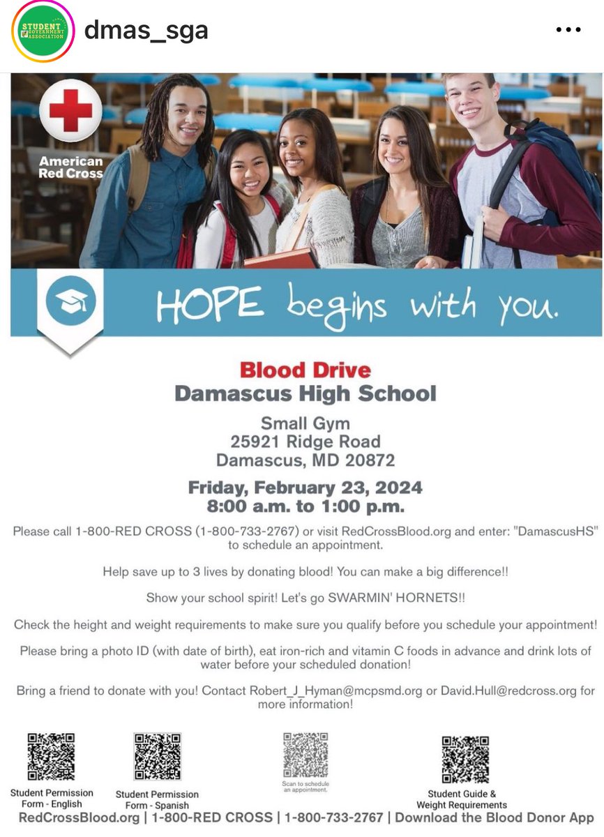 Mark your calendar DHS! <a href="/DHS_Principal/">Kurt Schneider</a> <a href="/DHS_AP/">Adam Saltzman</a> <a href="/DHS_APBrazil/">Lora Adams Brazil</a> <a href="/DHS_APFitz/">Sarah Fitzgerald</a> <a href="/DHSPTSA/">Damascus HS PTSA</a> <a href="/DHSAthleticBC/">DHS Booster Club</a> <a href="/DamascusHS_SDT/">Nicole Moravy</a> <a href="/dmas_sga/">DHS School-Wide SGA</a>