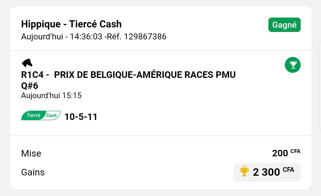Le rapport tiercé ordre en 3 chevaux de chez nous 🤣🤣🤣