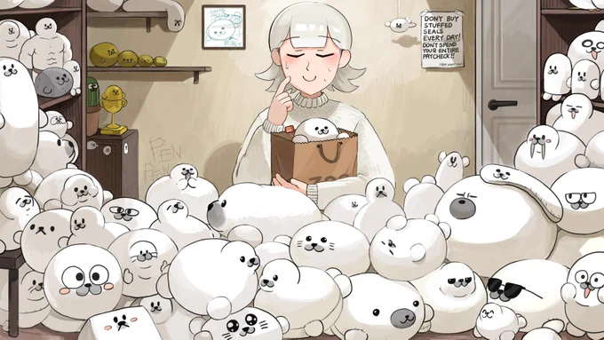 16. She buys too many stuffed seals. #Zookeepers