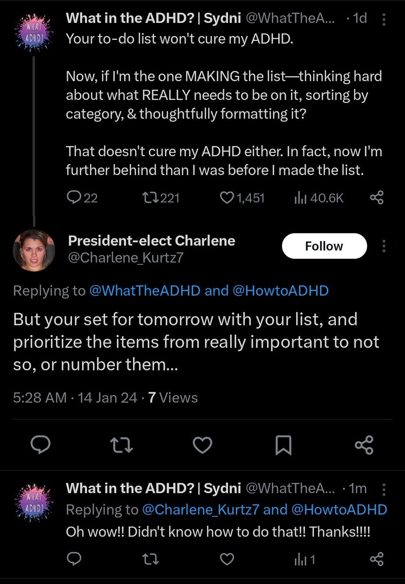 sydni | what in the ADHD? tweet media