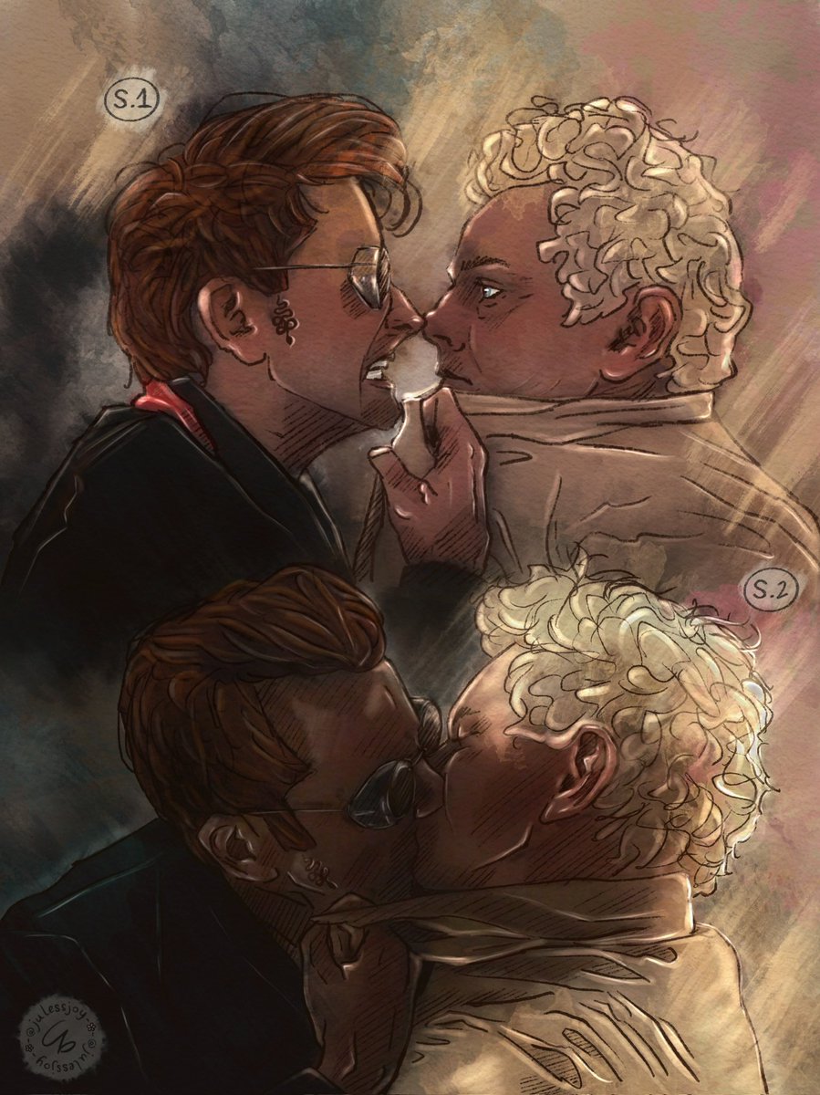 pt.2 here 🎨🪽
“same moment different time”
wdyt?
@GoodOmensPrime #GoodOmenFanArt #GoodOmensFanArt #ineffablehusbands #aziracrow