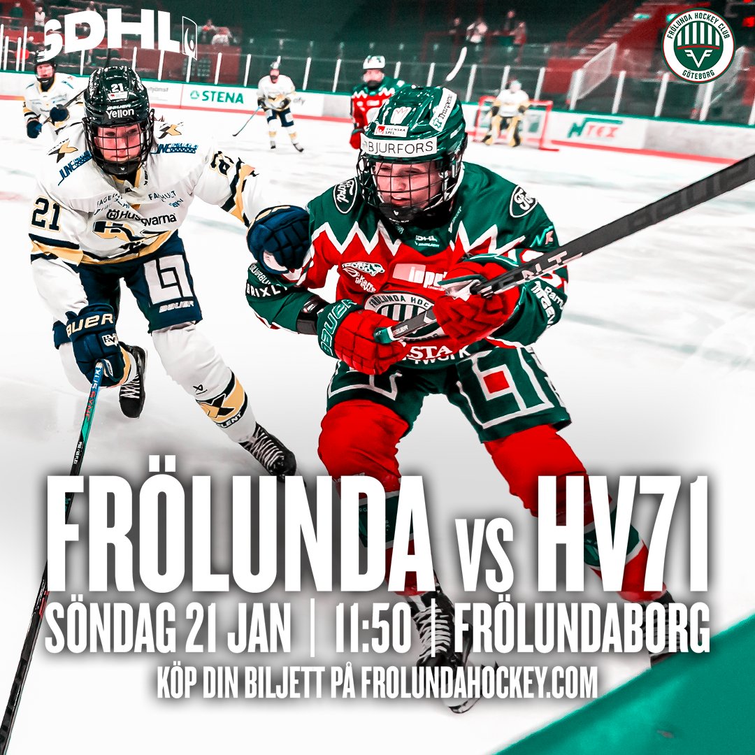 Alla till Frölundaborg! I vår nästa hemmamatch i SDHL satsar vi på en storpublik – och du är en del av den. Så kom, stötta vårt lag – och sjung med Västra Ståplats!

Alla med säsongskort i SHL går in gratis på matchen. Boka upp nästa söndag nu direkt!