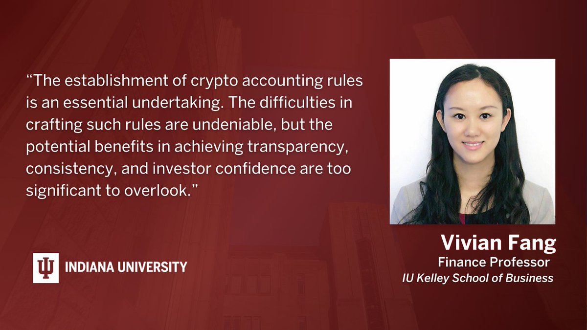 Professor Vivian Fang of @KelleySchool discusses cryptocurrencies and their  hurdles for corporations and institutions in an article for @Bloomberg:  https://t.co/yR1BZi4qcp