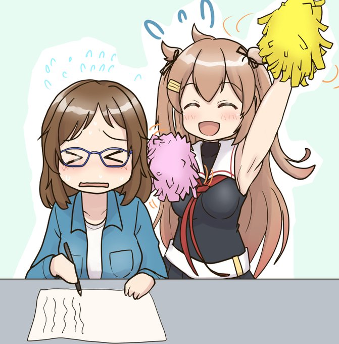 さめちゃんの日なので原稿支援してくれるさめちゃん再掲