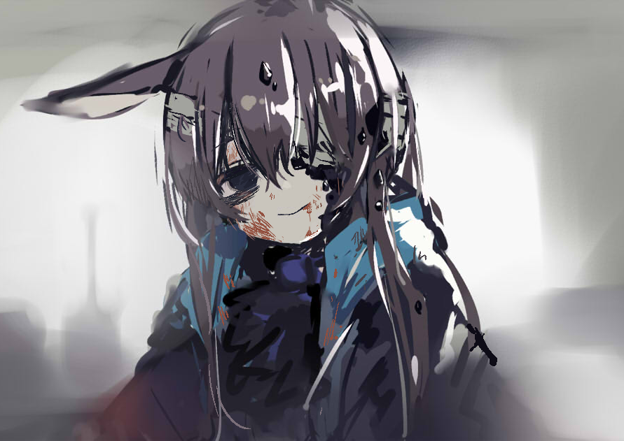 アーミヤ(アークナイツ) 「」|すきのイラスト