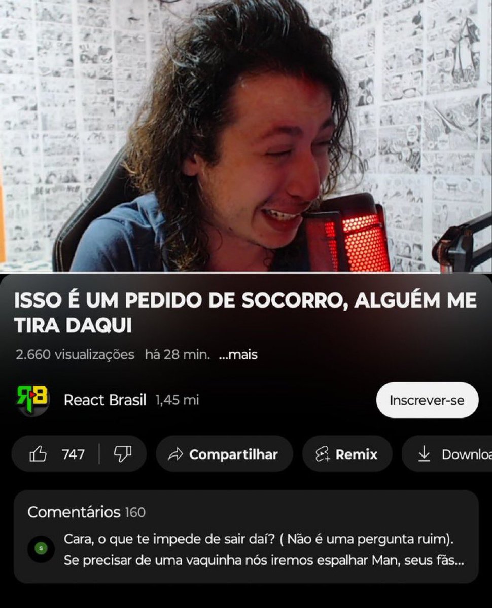 Galera! Vamo ajudar o Moreno de alguma forma, é uma situação pessoal mas ele pediu ajuda na internet, então vamos tentar ajudar, quem puder ir la no canal dele e entender eu agradeço e se tiver alguma vakinha rolando pra ele sair da Bahia manda aqui que nois ajuda a divulgar!
